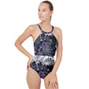 When Gears Turn High Neck One Piece Swimsuit View1