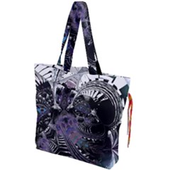 When Gears Turn Drawstring Tote Bag by MRNStudios