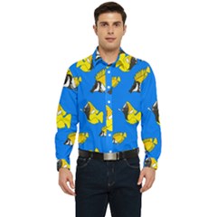 A School Of Foxface Butterfly Fish Men s Long Sleeve  Shirt by SeaworthyClothing