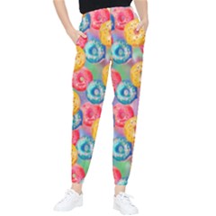 Multicolored Donuts Tapered Pants