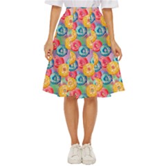 Multicolored Donuts Classic Short Skirt