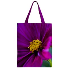 Flower Cosmos Zipper Classic Tote Bag by JeanKellyPhoto