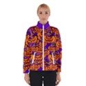 Purple and orange pumpkins, crazy Halloween pattern, Jack o  Lantern Women s Bomber Jacket View1