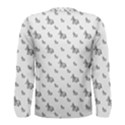 Grey Unicorn Sketchy Style Motif Drawing Pattern Men s Long Sleeve Tee View2