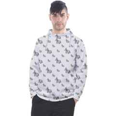 Grey Unicorn Sketchy Style Motif Drawing Pattern Men s Pullover Hoodie by dflcprintsclothing