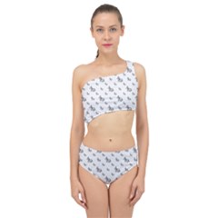 Grey Unicorn Sketchy Style Motif Drawing Pattern Spliced Up Two Piece Swimsuit by dflcprintsclothing