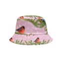 Bullfinches Sit On Branches On A Pink Background Inside Out Bucket Hat (Kids) View2