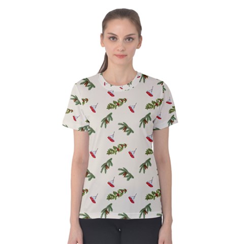 Spruce And Pine Branches Women s Cotton Tee by SychEva