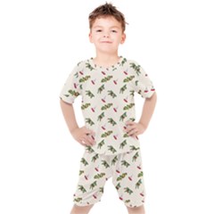 Spruce And Pine Branches Kids  Tee And Shorts Set by SychEva