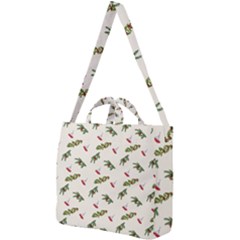 Spruce And Pine Branches Square Shoulder Tote Bag by SychEva