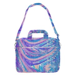 Blue Hues Feathers Macbook Pro Shoulder Laptop Bag 