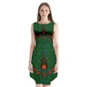 Halloween Pumkin Lady In The Rain Sleeveless Chiffon Dress   View1