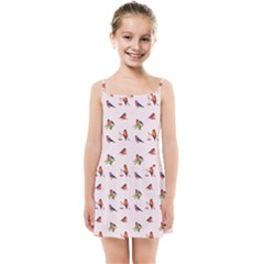 Bullfinches Sit On Branches Kids  Summer Sun Dress by SychEva