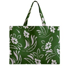 Folk Flowers Pattern Floral Surface Design Seamless Pattern Zipper Mini Tote Bag by Eskimos