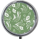 Folk flowers pattern Floral surface design Seamless pattern Mini Round Pill Box View1