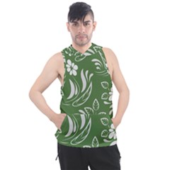 Folk Flowers Pattern Floral Surface Design Seamless Pattern Men s Sleeveless Hoodie by Eskimos