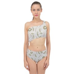 Folk Flowers Pattern Floral Surface Design Seamless Pattern Spliced Up Two Piece Swimsuit by Eskimos