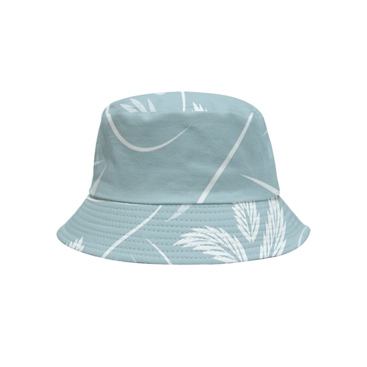 Folk flowers pattern Floral surface design Seamless pattern Inside Out Bucket Hat (Kids)