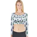 Coniferous Forest Long Sleeve Crop Top View1