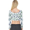 Coniferous Forest Long Sleeve Crop Top View2