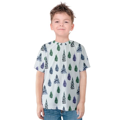 Coniferous Forest Kids  Cotton Tee by SychEva