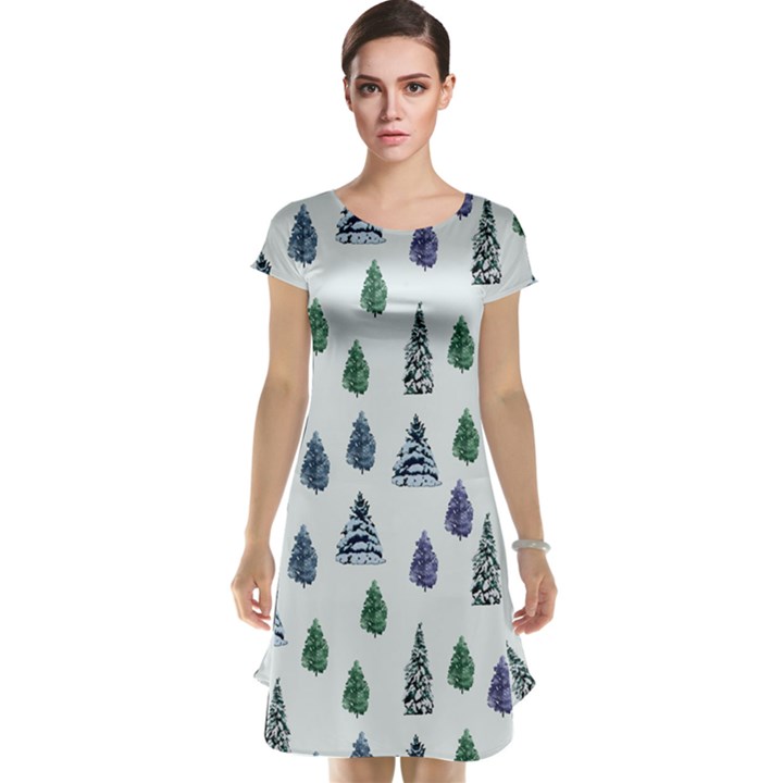 Coniferous Forest Cap Sleeve Nightdress