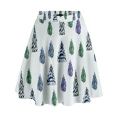 Coniferous Forest High Waist Skirt by SychEva