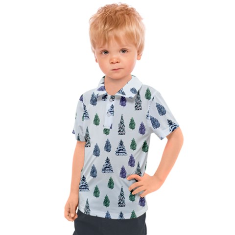 Coniferous Forest Kids  Polo Tee by SychEva