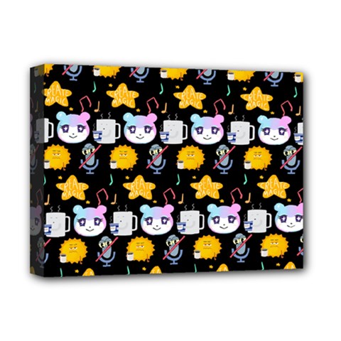 Cats Sun Stars Deluxe Canvas 16  X 12  (stretched)  by Sparkle