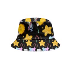 Cats Sun Stars Bucket Hat (kids) by Sparkle