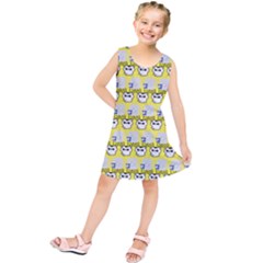 Cartoon Pattern Kids  Tunic Dress by Sparkle