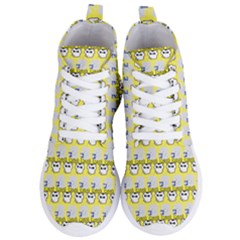 Cartoon Pattern Women s Lightweight High Top Sneakers by Sparkle