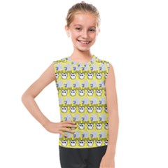 Cartoon Pattern Kids  Mesh Tank Top