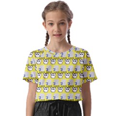 Cartoon Pattern Kids  Basic Tee