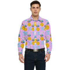 Cartoon Pattern Men s Long Sleeve  Shirt