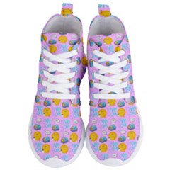 Cartoon Pattern Women s Lightweight High Top Sneakers by Sparkle