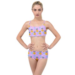 Cartoon Pattern Layered Top Bikini Set by Sparkle