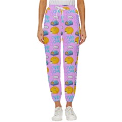 Cartoon Pattern Cropped Drawstring Pants