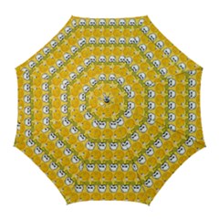 Cartoon Pattern Golf Umbrellas by Sparkle