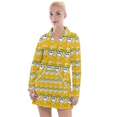 Cartoon Pattern Women s Long Sleeve Casual Dress