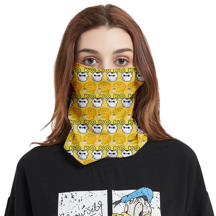 Cartoon Pattern Face Covering Bandana (Two Sides)