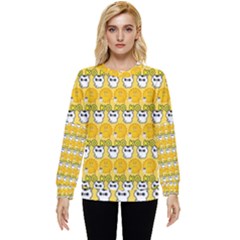 Cartoon Pattern Hidden Pocket Sweatshirt