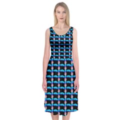 Cartoon Pattern Midi Sleeveless Dress by Sparkle