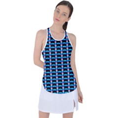 Cartoon Pattern Racer Back Mesh Tank Top by Sparkle