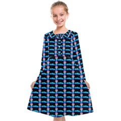 Cartoon Pattern Kids  Midi Sailor Dress