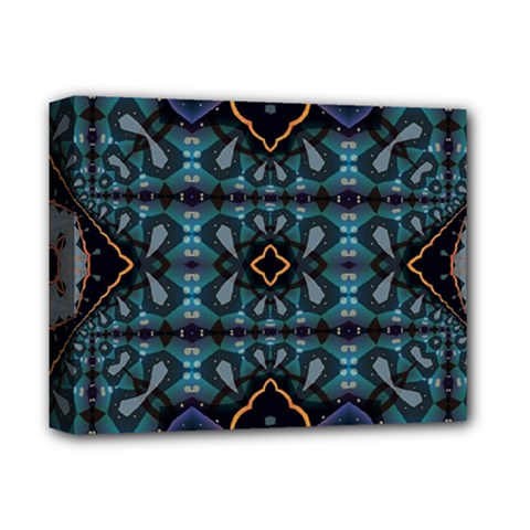 Blue Pattern Deluxe Canvas 14  X 11  (stretched)