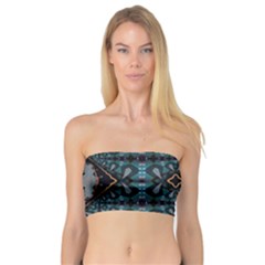 Blue Pattern Bandeau Top by Dazzleway