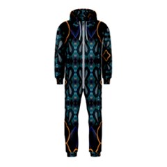 Blue Pattern Hooded Jumpsuit (kids)