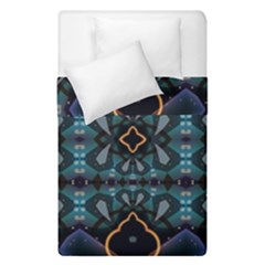 Blue Pattern Duvet Cover Double Side (single Size)