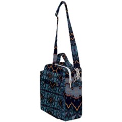 Blue Pattern Crossbody Day Bag